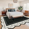 Coucheta Scalloped Hallway Runner Area Rug, Washable Non-Slip Low Pile Area Rug for Kitchen, Entryway, Living Room, Multi-Color & Size - 4 of 4