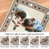 5x7 Washable Rugs for Living Room Modern Geometric Print Area Rugs Non Slip Low Pile Bordered Carpet Stain for Bedroom, Office & Kitchen - 3 of 4
