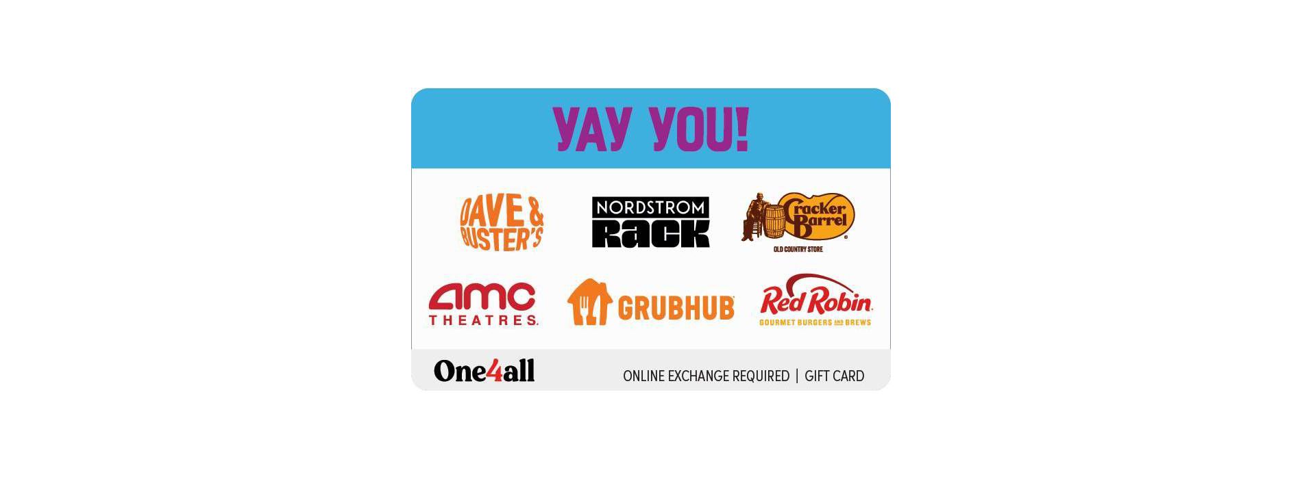 One4All Yay You Gift Card (Email Delivery)