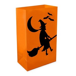 LumaBase Plastic Luminaria Bags, Witch - Set of 12 - 1 of 4