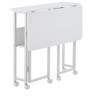 VYNXARIA Folding Desk Small Foldable Desk for Small Space, 31.5 Inches Writing Computer Desk in Study,80*58,white - 4 of 4