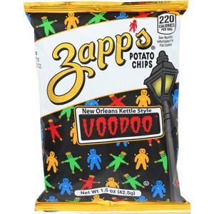 Zapp's Voodoo Potato Chips New Orleans Kettle Style - Case of 60 - 1.5 oz - 1 of 1