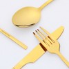 REGALWOVEN Stainless Steel Mirror Polished Flatware Set Silverware Set for 6 24 Piece - 3 of 4