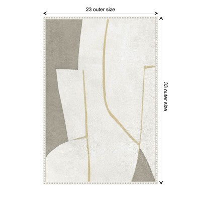 Beaded White and Gray Abstract Canvas Wall Art