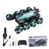 Topteng RC Stunt Car, 360 Flip & Rotate, LED Lights, Realistic Mist, Wristband Controller - 2 of 4