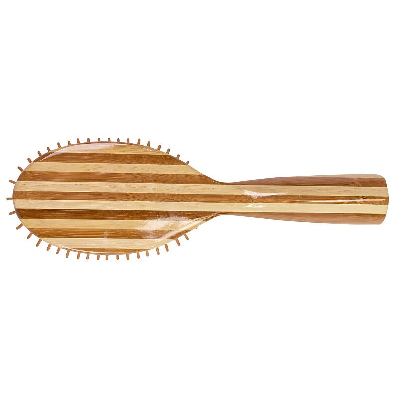 Bass Brushes FUSION Brush - Multi Patented Shine & Condition Hair Brush Bamboo Handle with Premium 100% Pure Natural Bristles + Bamboo Pin, 2 of 5