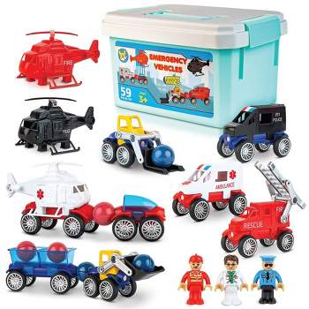Play Brainy Magnetic Emergency Vehicles (59 Pc)