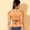 Women's Scallop Edge Triangle Bikini Top - Shade & Shore™ Gray - 2 of 4
