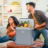 Heynemo Electric Cooler & Warmer with Handle, 21QT Portable Thermoelectric Car Refrigerator, Plug-in Mini 12V Fridge for Travel, Camping, Office Grey - 2 of 4