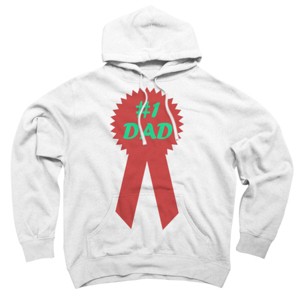 Adult Design By Humans #1 DAD Ribbon By  Pullover Hoodie - 1 of 2