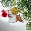 Design Toscano Honor the Pooch: Bulldog Holiday Dog Angel Ornament - 2 of 4