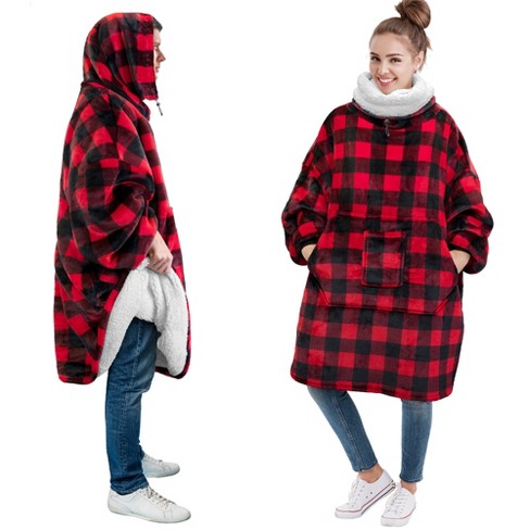 Pavilia Wearable Blanket Hoodie Women Men, Oversized Sweatshirt Hooded ...