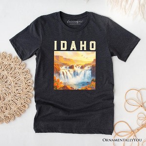 Majestic Idaho State Shoshone Falls T-Shirt, Scenic Waterfall Tee and Nature Travel Souvenir | OrnamentallyYou - 1 of 4