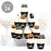 Big Dot of Happiness Jack-O'-Lantern Halloween - Cupcake Decoration - Kids Halloween Party Cupcake Wrappers and Treat Picks Kit - Set of 24 - 2 of 4