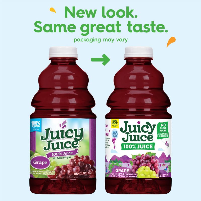 Juicy Juice Grape 100% Juice - 48 fl oz Bottle, 3 of 6