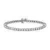 Silver 1.0 Cttw Miracle-Set Diamond Round Faceted Bezel Tennis Bracelet - 3 of 4