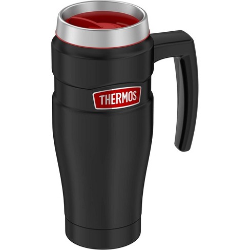 Thermos 16 Oz. Stainless King Travel Mug With Handle Matte Black