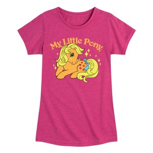 Girls' - My Little Pony - Applejack Logo Fitted Short Sleeve Graphic T-Shirt - 1 of 3
