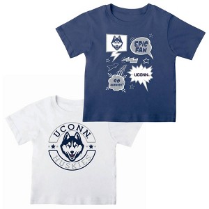 NCAA UConn Huskies Toddler Boys' 2pk T-Shirt - 1 of 3