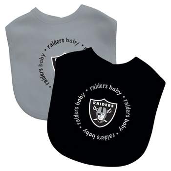 BabyFanatic Officially Licensed Unisex Baby Bibs 2 Pack - NFL Las Vegas Raiders