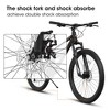 FIONECA 26 Inch Steel Frame Shock Fork Plus Shock Absorber 21-speed Unisex Mountain Bike - 3 of 4