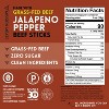 Mission Meats Beef Sticks – 100% Grass Fed & Pasture Raised, Sugar Free, Individually Wrapped Healthy Snacks, Whole 30 & Paleo, Jalapeno 1oz (12ct) - 4 of 4
