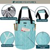 PAVILIA Knitting Bag Crochet Organizer, Yarn Storage Tote Accessories Supplies Project Case, Holder Grommets, Needles Hooks Essential - 4 of 4