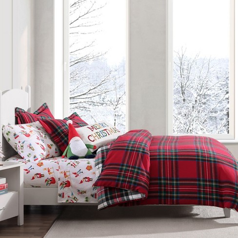 Spencer Plaid Flannel Twin Duvet Cover Set Levtex Home