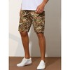 Lars Amadeus Men's Regular Fit Animal Printed Golf Shorts 2 Packs - 2 of 4