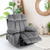 SKRAN Massage Swivel Rocker Recliner Chair with Vibrating Massage and Heating Function, Rocking Function and Side Pocket, USB Charging Port(Grey) - 2 of 4