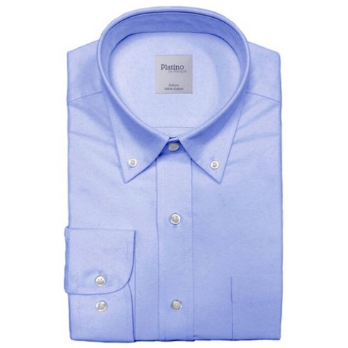 Marquis Men's White Long Sleeve Regular Fit Point Collar Dress Shirt 14.5 /  32-33
