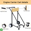 Outboard Boat Motor Stand Outboard Engine Stand Carrier Cart Dolly Boat Motor Support Storage Stand - 4 of 4