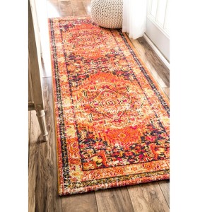 Nuloom Vintage Mackenzie Area Rug, Runner 2' 6" x 10', Orange - 1 of 4