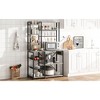 Bakers Rack with Power Outlet, Kitchen Stand, Kitchen Storage Rack - 3 of 4