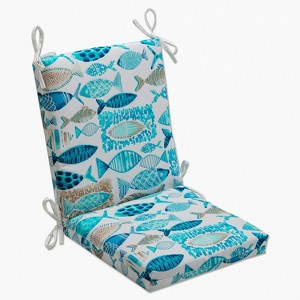 36"x18" Hooked Nautical Outdoor Chair Cushion - Pillow Perfect - 1 of 4