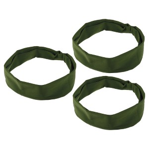 Unique Bargains Soft Anti-Slip Sports Headbands 3 Pcs - 1 of 4