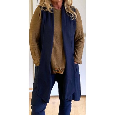 Women's Sleeveless Cardigan Vest - M made in Italy