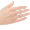 Pompeii3 Certified 3Ct Pear Shape Diamond Engagement Ring 14k Gold or Platinum Lab Created - 4 of 4