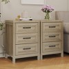 3 Drawer Dresser, Modern Wood Dresser with Raised Panel Drawer Front, Accent Chest of Drawers for Bedroom, Living Room, Entryway - 2 of 4