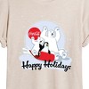 Women's - Coca-Cola - Happy Holiday Sled Oversized Graphic T-Shirt - 2 of 4