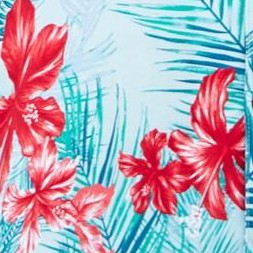 cool blue floral