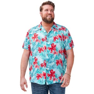 KingSize KS Island Printed Rayon Short-Sleeve Shirt - 1 of 4