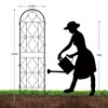 Garden Trellis for Climbing Plants - 76" Tall Metal Arch Trellis for Roses, Vines, Vegetables - 3 of 4