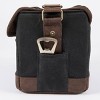 Picnic Time Beer Caddy Cooler Tote with Opener Black/Brown: Portable Beverage Server, Adjustable Strap, 72-Volume Capacity - 4 of 4