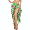 HAPPY BAY Womens Beachwear Summer Beach Wrap Skirt Swimsuit Swim Cover Up Bikini Bathing suit Wraps Sarong Coverups for Women One Size Multi,Leaf - 2 of 4