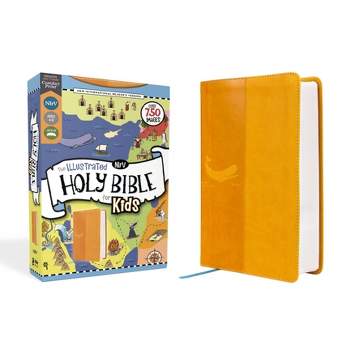 Nirv, the Illustrated Holy Bible for Kids, Leathersoft, Yellow, Full Color, Comfort Print - by  Zondervan (Leather Bound)