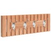 vidaXL Wall Hanger 16.5 in.x3.3 in.x5.5 in. Solid Wood Walnut - 2 of 4