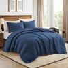 Peace Nest Luxurious Reversible Velvet Coverlet Set Elegant & Comfortable - 2 of 4