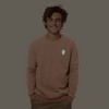 Dalix Mushroom (Glow in the Dark) Embroidered Fleece Sweatshirt Pullover Mens - 2 of 4