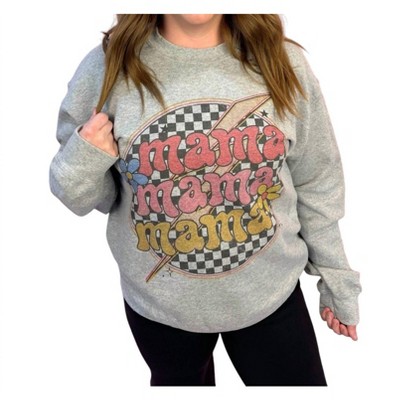 Women's Retro Mama Lightning Daisy Sweater - WKNDER
